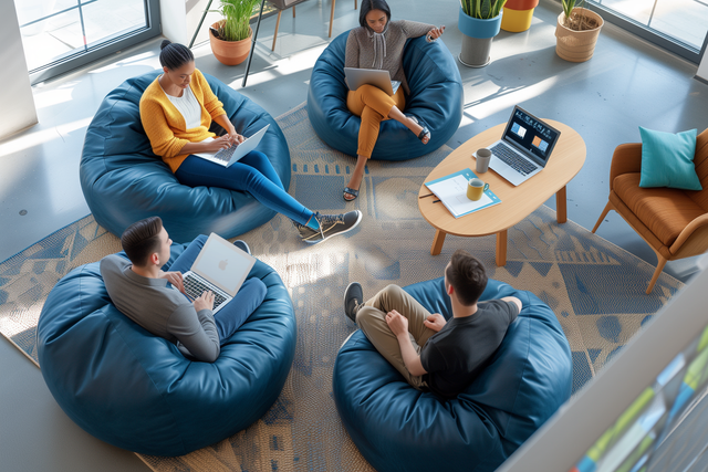 Ditch the Desk Chair, Embrace the Beanbag: Why This Comfy Addition Will Boost Your Office